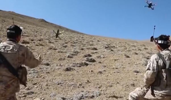 Soldiers practice drone strike and anti-drone operations on plateau