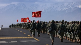 Newly Enlisted Airmen Conduct Loaded March 