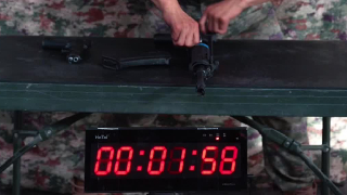 Blindfolded Soldier Reassembles Rifle within 24.79s