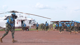 Chinese peacekeepers conduct joint attack response drills with friendly troops
