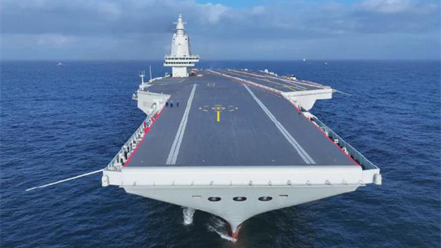 Sea trial of aircraft carrier Fujian does not target any specific objective, region, or country: Defense Spokesperson