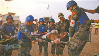Chinese peacekeepers to S. Sudan rescue wounded Bangladeshi counterpart
