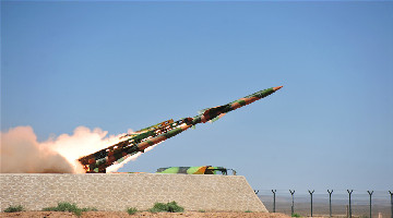 Missile brigade conducts live-fire test in Gobi Desert