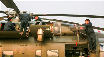 Army aviation brigade conducts phase maintenance on helicopters