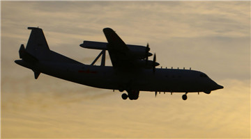 KJ-200 AEW aircraft leave for flight training