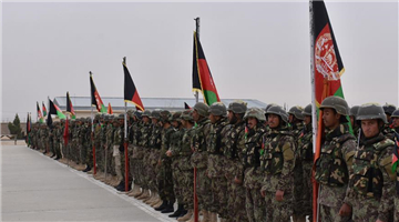 Afghan army soldiers take part in graduation ceremony in Balkh