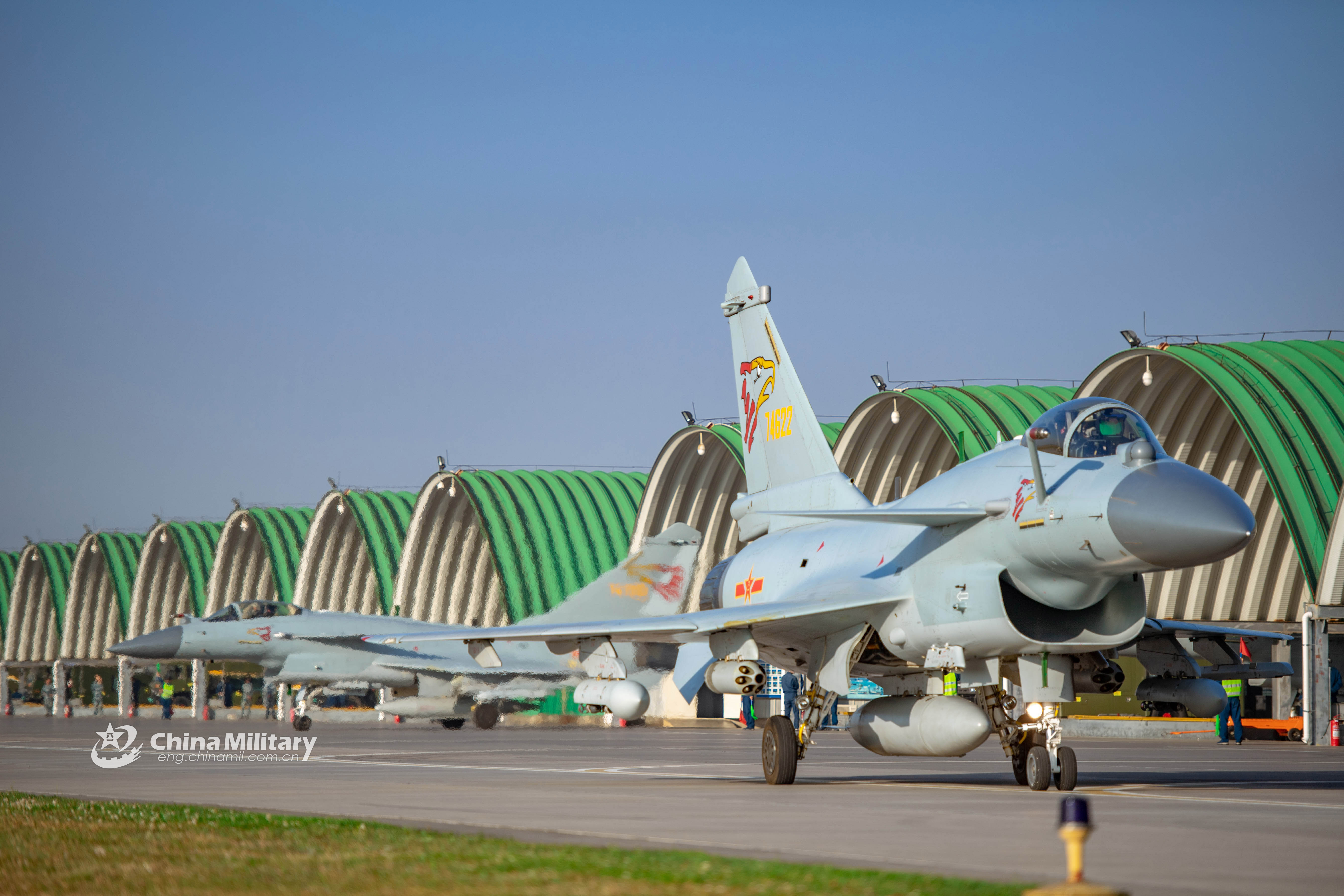 J 10c Fighter Jet Deploys Its Drogue Parachute China Military