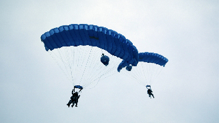 Marine commandos conduct armed parachuting training
