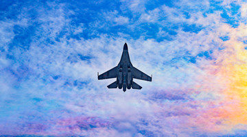 Fighter jet soars into the air