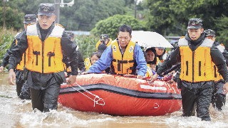 PAP troops rush to flood disaster rescue in Guangxi