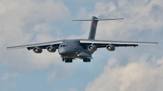 China's Y-20 transport aircraft draws attention at Airpower 2022 in Austria