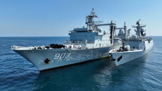 42nd Chinese naval escort taskforce completes replenishment at sea