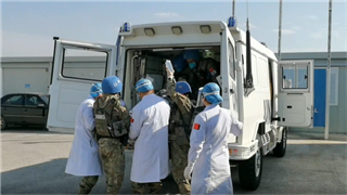 Chinese peacekeepers in Lebanon suscessfully complete medical rescue exercise