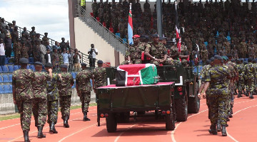 Farewell service of Chief of Kenyan Defense Forces General held in Nairobi